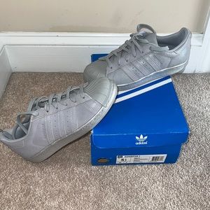 Gray Adidas Superstar J